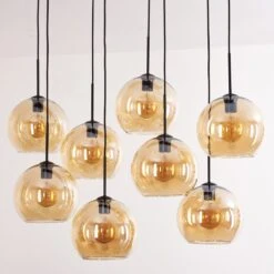 Koyoto Hängeleuchte Glas 25cm Bernsteinfarben, 8-flammig -Lampe Verkäufe koyoto haengeleuchte glas 25cm h3631911 7