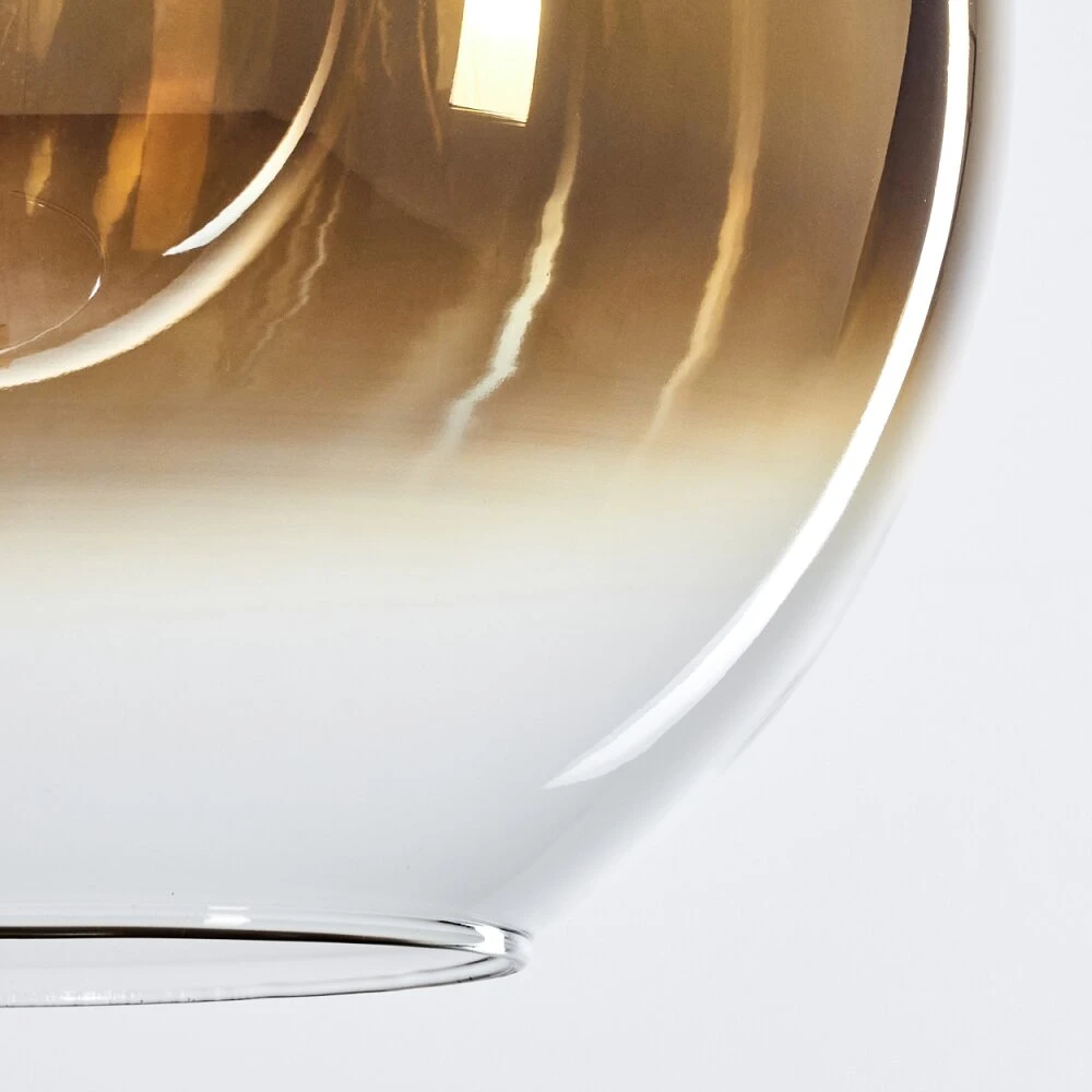 Koyoto Hängeleuchte Glas 30 Cm Gold, Klar, 1-flammig 5 Koyoto Hängeleuchte Glas 30 Cm Gold, Klar, 1-flammig – Bild 3