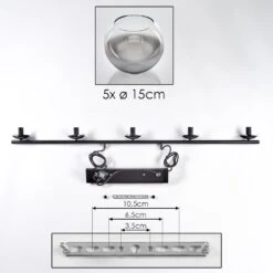 Koyoto Pendelleuchte Glas 15 Cm Chrom, Klar, Rauchfarben, 5-flammig -Lampe Verkäufe koyoto pendelleuchte glas 15 cm h3976470 4