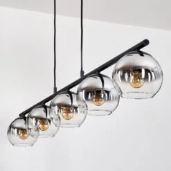 Koyoto Pendelleuchte Glas 15 Cm Chrom, Klar, Rauchfarben, 5-flammig -Lampe Verkäufe koyoto pendelleuchte glas 15 cm h3976470 7