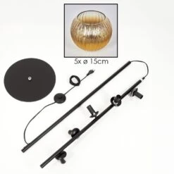 Koyoto Stehleuchte Glas 15 Cm Gold, Klar, 5-flammig -Lampe Verkäufe koyoto stehleuchte glas 15 cm h3895351 4