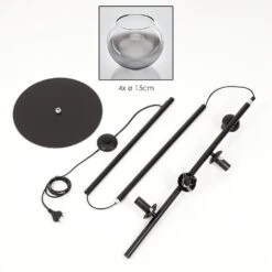 Koyoto Stehleuchte Glas 15 Cm Chrom, Klar, Rauchfarben, 4-flammig 20 Koyoto Stehleuchte Glas 15 Cm Chrom, Klar, Rauchfarben, 4-flammig -Lampe Verkäufe koyoto stehleuchte glas 15 cm h3896624 4