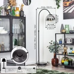 Koyoto Stehleuchte Glas 25 Cm Chrom, Klar, Rauchfarben, 1-flammig -Lampe Verkäufe koyoto stehleuchte glas 25 cm h3821749 3