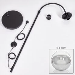 Koyoto Stehleuchte Glas 25 Cm Chrom, Klar, Rauchfarben, 1-flammig -Lampe Verkäufe koyoto stehleuchte glas 25 cm h3821749 4