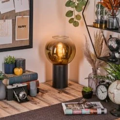 Koyoto Tischleuchte Glas 20 Cm Gold, Klar, 1-flammig -Lampe Verkäufe koyoto tischleuchte glas 20 cm h3851203 10