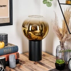 Koyoto Tischleuchte Glas 20 Cm Gold, Klar, 1-flammig -Lampe Verkäufe koyoto tischleuchte glas 20 cm h3851203 11