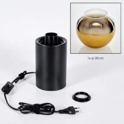 Koyoto Tischleuchte Glas 20 Cm Gold, Klar, 1-flammig -Lampe Verkäufe koyoto tischleuchte glas 20 cm h3851203 4