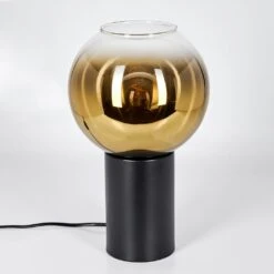 Koyoto Tischleuchte Glas 20 Cm Gold, Klar, 1-flammig -Lampe Verkäufe koyoto tischleuchte glas 20 cm h3851203 7
