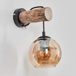 Koyoto Wandleuchte Glas 15 Cm Naturfarben, Schwarz, 1-flammig -Lampe Verkäufe koyoto wandleuchte glas 15 cm h3759776 7