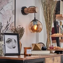 Koyoto Wandleuchte Glas 15 Cm Naturfarben, Schwarz, 1-flammig -Lampe Verkäufe koyoto wandleuchte glas 15 cm h3759776 8