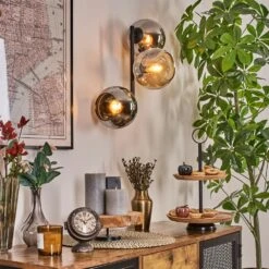 Koyoto Wandleuchte Glas 15 Cm Bernsteinfarben, Chrom, Rauchfarben, 3-flammig -Lampe Verkäufe koyoto wandleuchte glas 15 cm h3899601 8