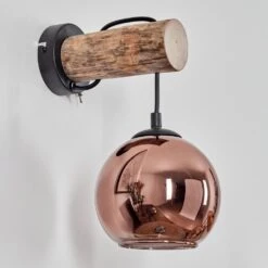 Koyoto Wandleuchte Glas 15cm Naturfarben, Schwarz, 1-flammig -Lampe Verkäufe koyoto wandleuchte glas 15cm h3785805 7