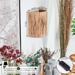 Labrujo Wandleuchte Braun, Schwarz, 1-flammig -Lampe Verkäufe labrujo wandleuchte h3958605 3