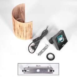 Labrujo Wandleuchte Braun, Schwarz, 1-flammig -Lampe Verkäufe labrujo wandleuchte h3958605 4