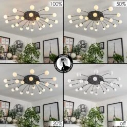 Lacosse Deckenleuchte LED Schwarz, 21-flammig -Lampe Verkäufe lacosse deckenleuchte h3642481 1