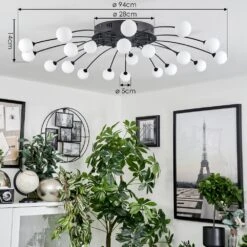 Lacosse Deckenleuchte LED Schwarz, 21-flammig -Lampe Verkäufe lacosse deckenleuchte h3642481 3