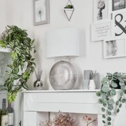 Lahnus  Tischleuchte Silber, 1-flammig -Lampe Verkäufe lahnus tischleuchte h3613511 9