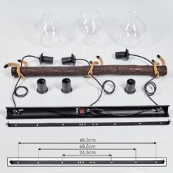 Landrienne Pendelleuchte Braun, Naturfarben, Schwarz, 3-flammig -Lampe Verkäufe landrienne pendelleuchte h3545416 4