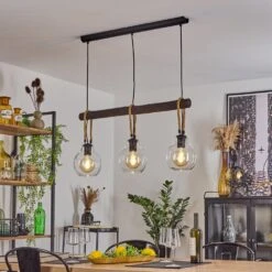 Landrienne Pendelleuchte Braun, Naturfarben, Schwarz, 3-flammig -Lampe Verkäufe landrienne pendelleuchte h3545416 6