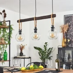 Landrienne Pendelleuchte Braun, Naturfarben, Schwarz, 3-flammig -Lampe Verkäufe landrienne pendelleuchte h3545416 9