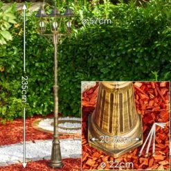 Langsele Kandelaber Braun, Gold, 3-flammig -Lampe Verkäufe langsele kandelaber h3022870 1