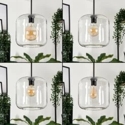 Lauden Hängeleuchte Glas 25cm Klar, 1-flammig -Lampe Verkäufe lauden haengeleuchte glas 25cm h3707463 1