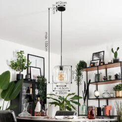 Lauden Hängeleuchte Glas 25cm Klar, 1-flammig -Lampe Verkäufe lauden haengeleuchte glas 25cm h3707463 3