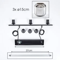 Lauden Pendelleuchte Glas 15 Cm Rauchfarben, 3-flammig -Lampe Verkäufe lauden pendelleuchte glas 15 cm h3708408 4