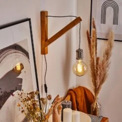 Laveille Wandleuchte Naturfarben, Nickel-Matt, 1-flammig -Lampe Verkäufe laveille wandleuchte h3547601 10