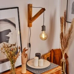 Laveille Wandleuchte Naturfarben, Nickel-Matt, 1-flammig -Lampe Verkäufe laveille wandleuchte h3547601 6