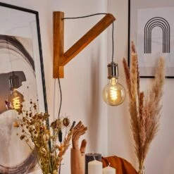 Laveille Wandleuchte Naturfarben, Nickel-Matt, 1-flammig -Lampe Verkäufe laveille wandleuchte h3547601 8