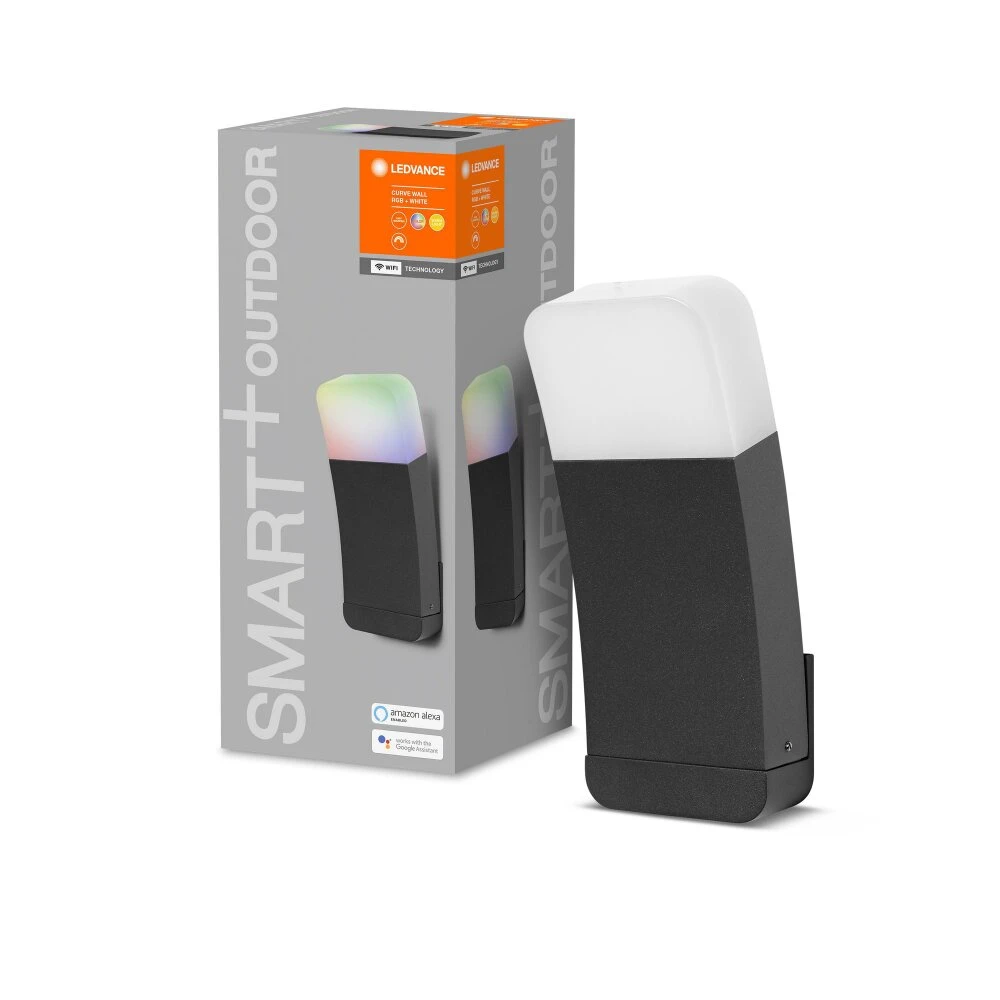 LEDVANCE CURVE Aussenwandleuchte Grau, 1-flammig, Farbwechsler 4 LEDVANCE CURVE Aussenwandleuchte Grau, 1-flammig, Farbwechsler – Bild 2