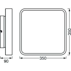 LEDVANCE Decorative Deckenpanel Schwarz, 1-flammig, Farbwechsler -Lampe Verkäufe ledvance decorative deckenpanel 4058075572874 3