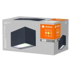 LEDVANCE Smart+ Außenwandleuchte Grau, 1-flammig -Lampe Verkäufe ledvance smart aussenwandleuchte 4058075564404 2