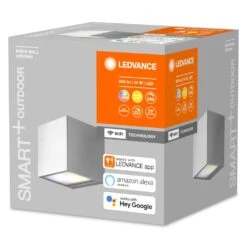 LEDVANCE Smart+ Außenwandleuchte Stahl Gebürstet, 1-flammig -Lampe Verkäufe ledvance smart aussenwandleuchte 4058075564428 2