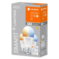 LEDVANCE SMART+ WiFi 3er Set LED E27 9,5 Watt 2700-6500 Kelvin 1055 Lumen -Lampe Verkäufe ledvance smart wifi 3er set led e27 9 5 watt 2700 6500 kelvin 1055 lumen 4058075778931 1