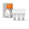 LEDVANCE SMART+ WiFi 3er Set LED E27 9 Watt 2700 Kelvin 806 Lumen -Lampe Verkäufe ledvance smart wifi 3er set led e27 9 watt 2700 kelvin 806 lumen 4058075778818 0