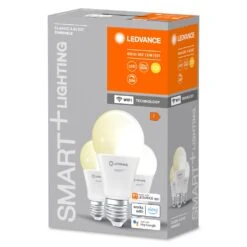 LEDVANCE SMART+ WiFi 3er Set LED E27 9 Watt 2700 Kelvin 806 Lumen -Lampe Verkäufe ledvance smart wifi 3er set led e27 9 watt 2700 kelvin 806 lumen 4058075778818 1