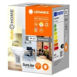 LEDVANCE Sun@Home LED GU10 4,9 Wat 2200-5000 Kelwinów 268 Lumenów -Lampe Verkäufe ledvance sun home led gu10 4 9 wat 2200 5000 kelwinow 268 lumenow 4058075575776 2