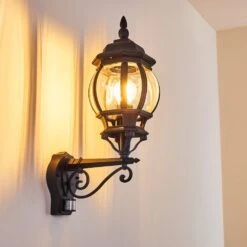 Lentua Außenwandleuchte Schwarz, 1-flammig, Bewegungsmelder -Lampe Verkäufe lentua aussenwandleuchte h3012468 do2 2