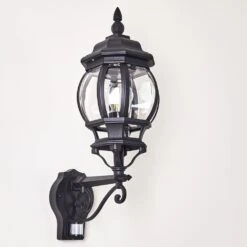 Lentua Außenwandleuchte Schwarz, 1-flammig, Bewegungsmelder -Lampe Verkäufe lentua aussenwandleuchte h3012468 do2 4