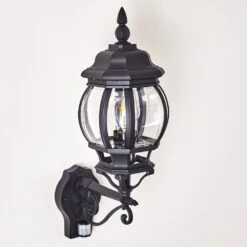 Lentua Außenwandleuchte Schwarz, 1-flammig, Bewegungsmelder -Lampe Verkäufe lentua aussenwandleuchte h3012468 do2 8