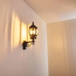 Lentua Außenwandleuchte Schwarz, 1-flammig, Bewegungsmelder -Lampe Verkäufe lentua aussenwandleuchte h3012468 do2 9