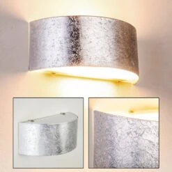 Lesina Wandleuchte Silber, 2-flammig