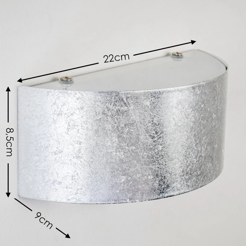 Lesina Wandleuchte Silber, 2-flammig 4 Lesina Wandleuchte Silber, 2-flammig – Bild 2