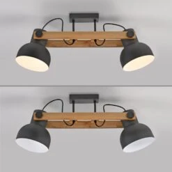 Leuchten Direkt CUP 2.0 Deckenleuchte LED Braun, Schwarz, 2-flammig -Lampe Verkäufe leuchten direkt cup 2 0 deckenleuchte 15744 18 11