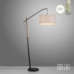 Leuchten Direkt GREEN SOFIE Stehleuchte Naturfarben, Schwarz, 1-flammig -Lampe Verkäufe leuchten direkt green sofie stehleuchte 14185 16 12