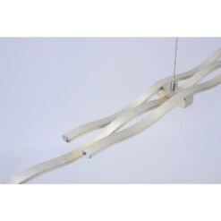 Leuchten Direkt LOLA-WAVE Pendelleuchte LED Edelstahl, 2-flammig, Fernbedienung, Farbwechsler -Lampe Verkäufe leuchten direkt lola wave pendelleuchte 16169 55 2