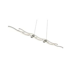 Leuchten Direkt LOLA-WAVE Pendelleuchte LED Edelstahl, 2-flammig, Fernbedienung, Farbwechsler -Lampe Verkäufe leuchten direkt lola wave pendelleuchte 16169 55 5