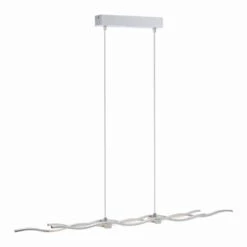 Leuchten Direkt LOLA-WAVE Pendelleuchte LED Edelstahl, 2-flammig, Fernbedienung, Farbwechsler -Lampe Verkäufe leuchten direkt lola wave pendelleuchte 16169 55 8